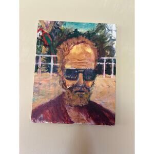 Colorful Hand-Painted Portrait on Canvas